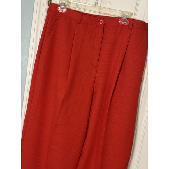 JM Collection Red Dress/Casual Pants, Button/Zip Closure, Belt Loops, XL - Picture 2 of 4
